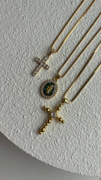 Vela Cross Necklace