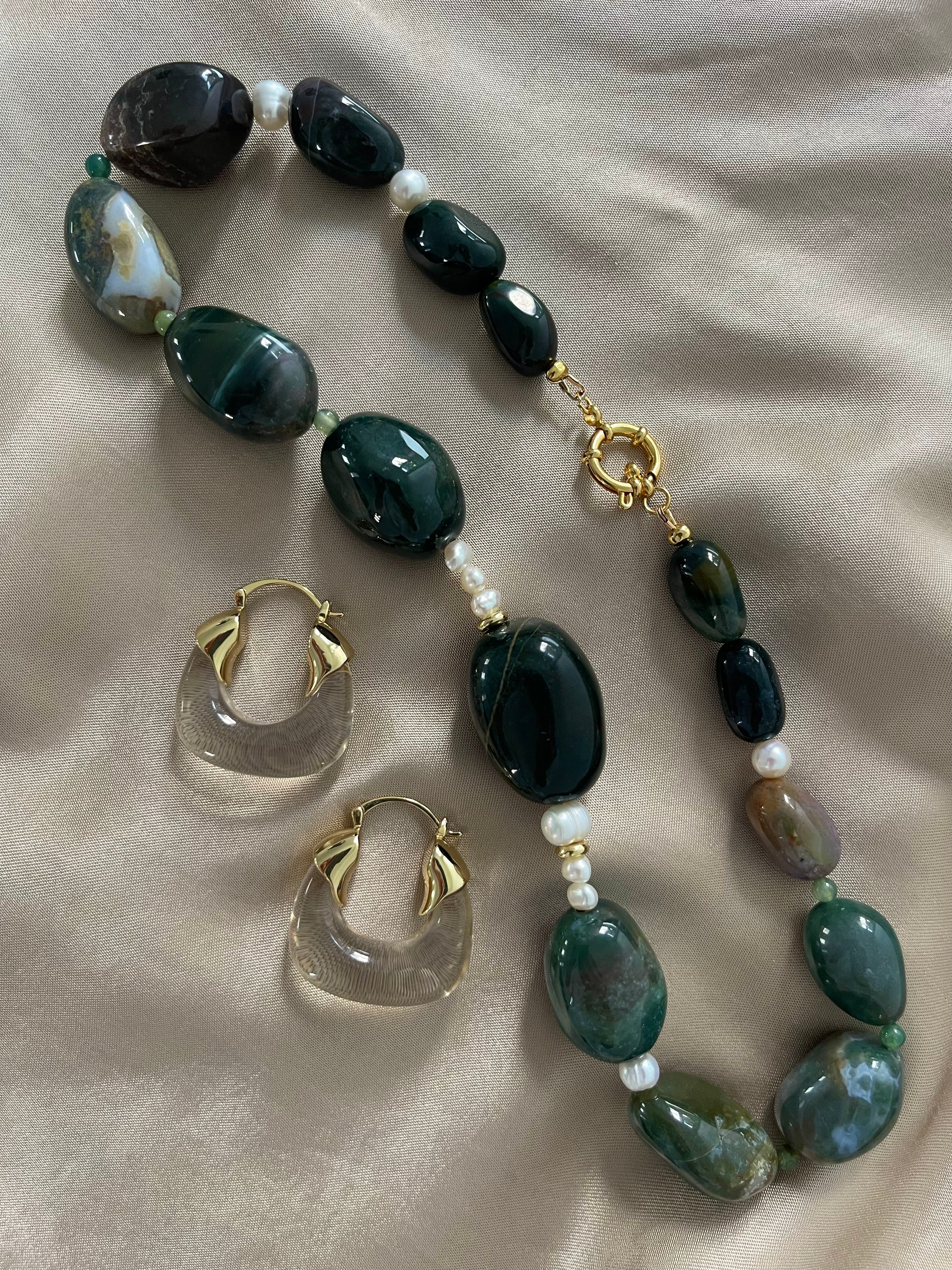 Green Chunky Necklace